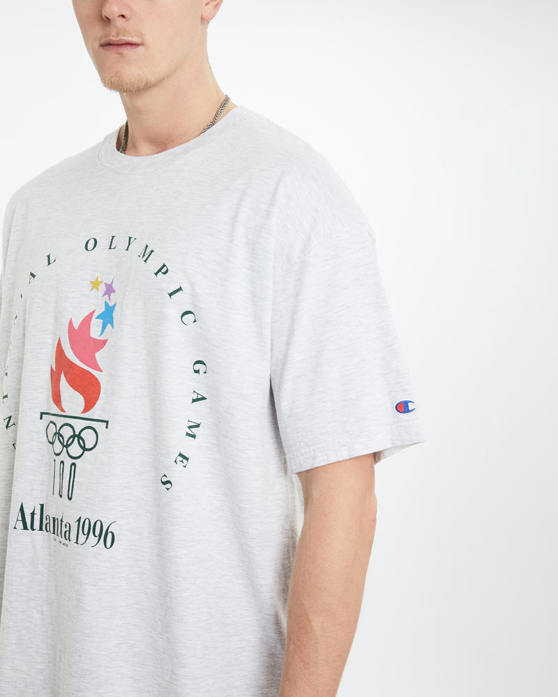 Vintage 1996 Atlanta Olympics Tee <br>XXL , The Real Deal , newtown, sydney, australia, thrift store, opshop, preloved, secondhand, sustainable, retro, antique, 70s, 80s, 90s, 2000s, 00s, fashion, clothing, streetwear, trendy, garment, style, boutique, store, shop, archive, sale, cheap, best, top