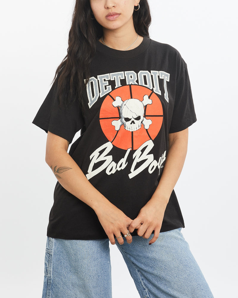 Vintage 1988 NBA Detroit Pistons 'Bad Boys' Tee <br>XS , The Real Deal , newtown, sydney, australia, thrift store, opshop, preloved, secondhand, sustainable, retro, antique, 70s, 80s, 90s, 2000s, 00s, fashion, clothing, streetwear, trendy, garment, style, boutique, store, shop, archive, sale, cheap, best, top