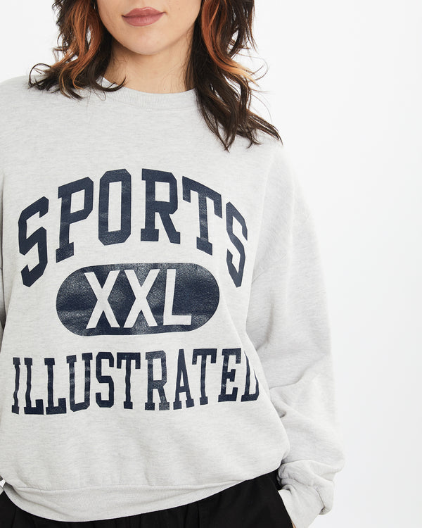 Vintage 90s Sports Illustrated Sweatshirt <br>M , The Real Deal , newtown, sydney, australia, thrift store, opshop, preloved, secondhand, sustainable, retro, antique, 70s, 80s, 90s, 2000s, 00s, fashion, clothing, streetwear, trendy, garment, style, boutique, store, shop, archive, sale, cheap, best, top