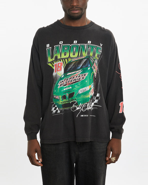 Vintage NASCAR Racing Long Sleeve Tee <br>L , The Real Deal , newtown, sydney, australia, thrift store, opshop, preloved, secondhand, sustainable, retro, antique, 70s, 80s, 90s, 2000s, 00s, fashion, clothing, streetwear, trendy, garment, style, boutique, store, shop, archive, sale, cheap, best, top