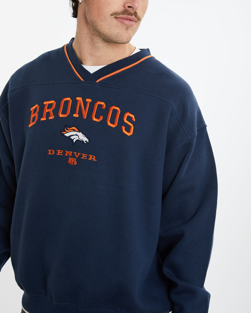 Vintage NFL Denver Broncos Sweatshirt <br>XL , The Real Deal , newtown, sydney, australia, thrift store, opshop, preloved, secondhand, sustainable, retro, antique, 70s, 80s, 90s, 2000s, 00s, fashion, clothing, streetwear, trendy, garment, style, boutique, store, shop, archive, sale, cheap, best, top