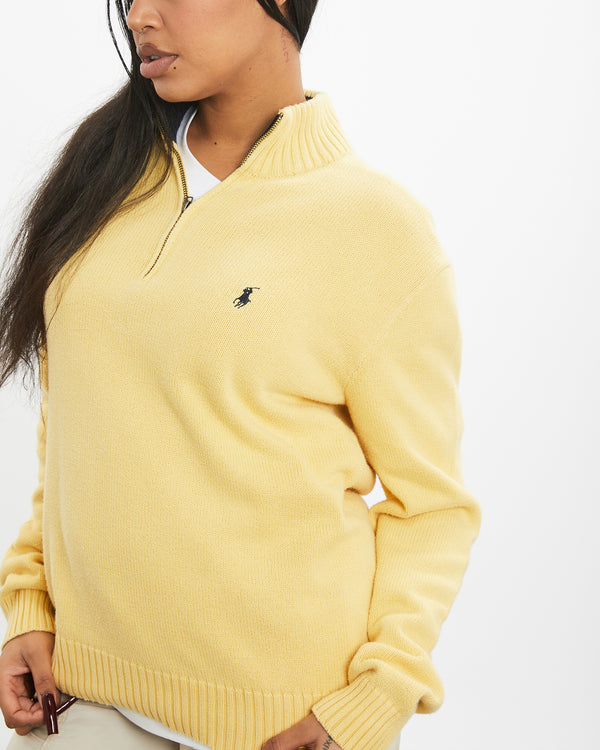 Vintage 90s Polo Ralph Lauren Quarter Zip Sweater <br>S