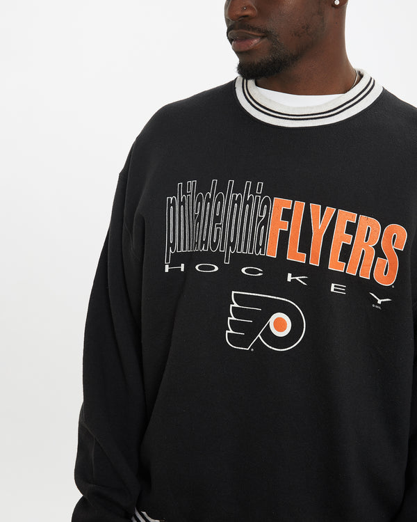 Vintage 90s NHL Philadelphia Flyers Sweatshirt <br>L , The Real Deal , newtown, sydney, australia, thrift store, opshop, preloved, secondhand, sustainable, retro, antique, 70s, 80s, 90s, 2000s, 00s, fashion, clothing, streetwear, trendy, garment, style, boutique, store, shop, archive, sale, cheap, best, top