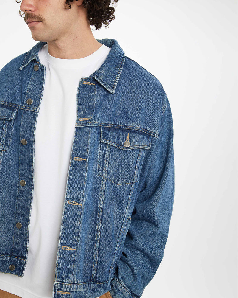 Vintage 90s Wrangler Denim Jacket <br>XL , The Real Deal , newtown, sydney, australia, thrift store, opshop, preloved, secondhand, sustainable, retro, antique, 70s, 80s, 90s, 2000s, 00s, fashion, clothing, streetwear, trendy, garment, style, boutique, store, shop, archive, sale, cheap, best, top