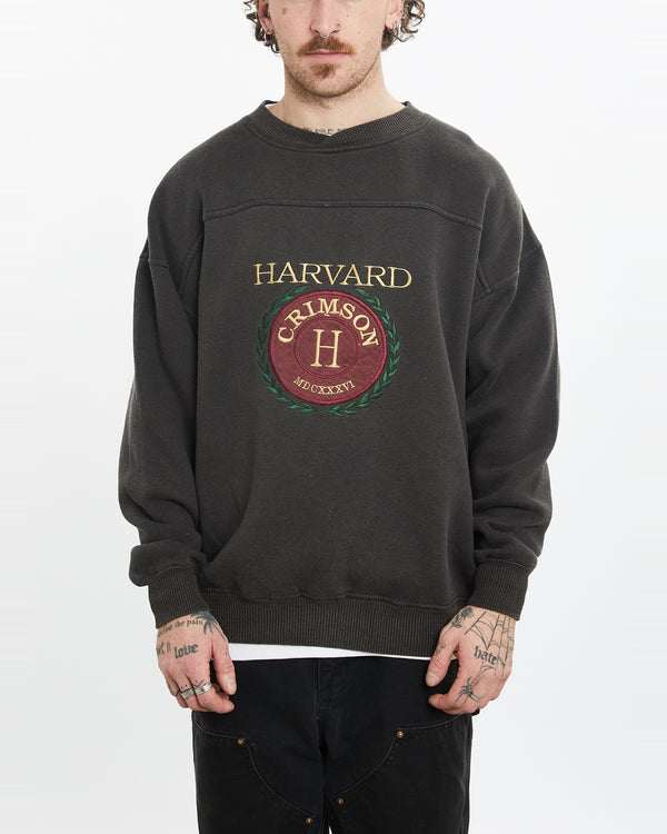 Vintage 90s Harvard Crimson Sweatshirt <br>L , The Real Deal , newtown, sydney, australia, thrift store, opshop, preloved, secondhand, sustainable, retro, antique, 70s, 80s, 90s, 2000s, 00s, fashion, clothing, streetwear, trendy, garment, style, boutique, store, shop, archive, sale, cheap, best, top