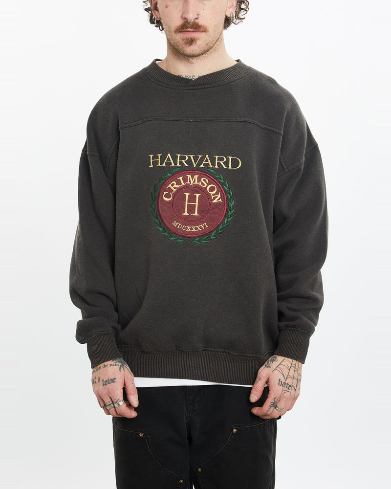 Vintage 90s Harvard Crimson Sweatshirt <br>L , The Real Deal , newtown, sydney, australia, thrift store, opshop, preloved, secondhand, sustainable, retro, antique, 70s, 80s, 90s, 2000s, 00s, fashion, clothing, streetwear, trendy, garment, style, boutique, store, shop, archive, sale, cheap, best, top