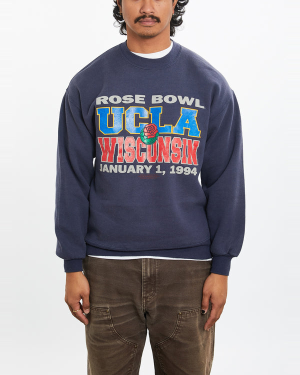 Vintage 1994 NCAA UCLA vs Badgers Rose Bowl Sweatshirt <br>M