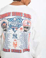 Vintage MLB Mets vs Yankees Long Sleeve Tee <br>XL , The Real Deal , newtown, sydney, australia, thrift store, opshop, preloved, secondhand, sustainable, retro, antique, 70s, 80s, 90s, 2000s, 00s, fashion, clothing, streetwear, trendy, garment, style, boutique, store, shop, archive, sale, cheap, best, top