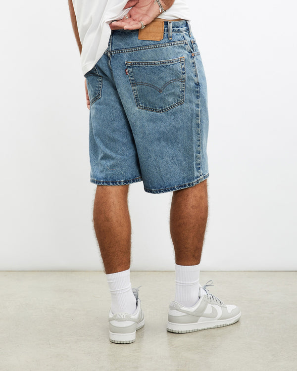 Vintage, Levi's, 550, Denim, Shorts, The Real Deal, size 35", colour Blue, newtown, sydney, australia, thrift store, opshop, preloved, secondhand, sustainable, retro, antique, 70s, 80s, 90s, 2000s, 00s, fashion, clothing, streetwear, trendy, garment, style, boutique, store, shop, archive, sale, cheap, best, top, Shorts