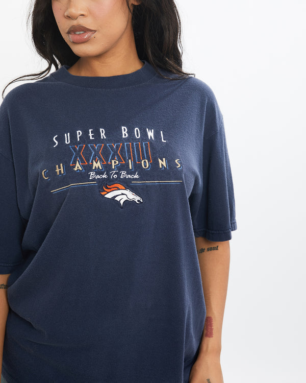 Vintage 1999 NFL Denver Broncos Super Bowl Tee <br>M , The Real Deal , newtown, sydney, australia, thrift store, opshop, preloved, secondhand, sustainable, retro, antique, 70s, 80s, 90s, 2000s, 00s, fashion, clothing, streetwear, trendy, garment, style, boutique, store, shop, archive, sale, cheap, best, top