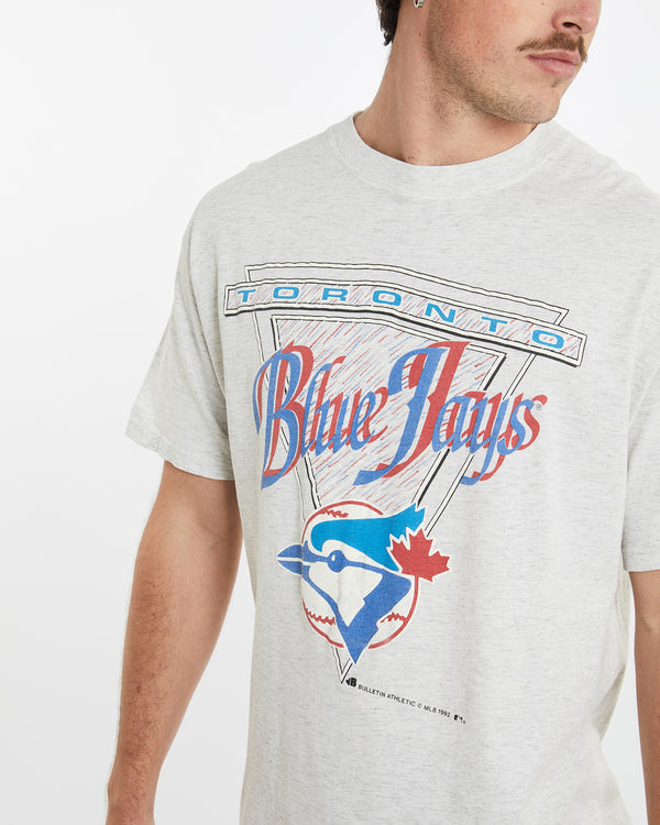 Vintage 1992 MLB Toronto Blue Jays Tee <br>XL , The Real Deal , newtown, sydney, australia, thrift store, opshop, preloved, secondhand, sustainable, retro, antique, 70s, 80s, 90s, 2000s, 00s, fashion, clothing, streetwear, trendy, garment, style, boutique, store, shop, archive, sale, cheap, best, top