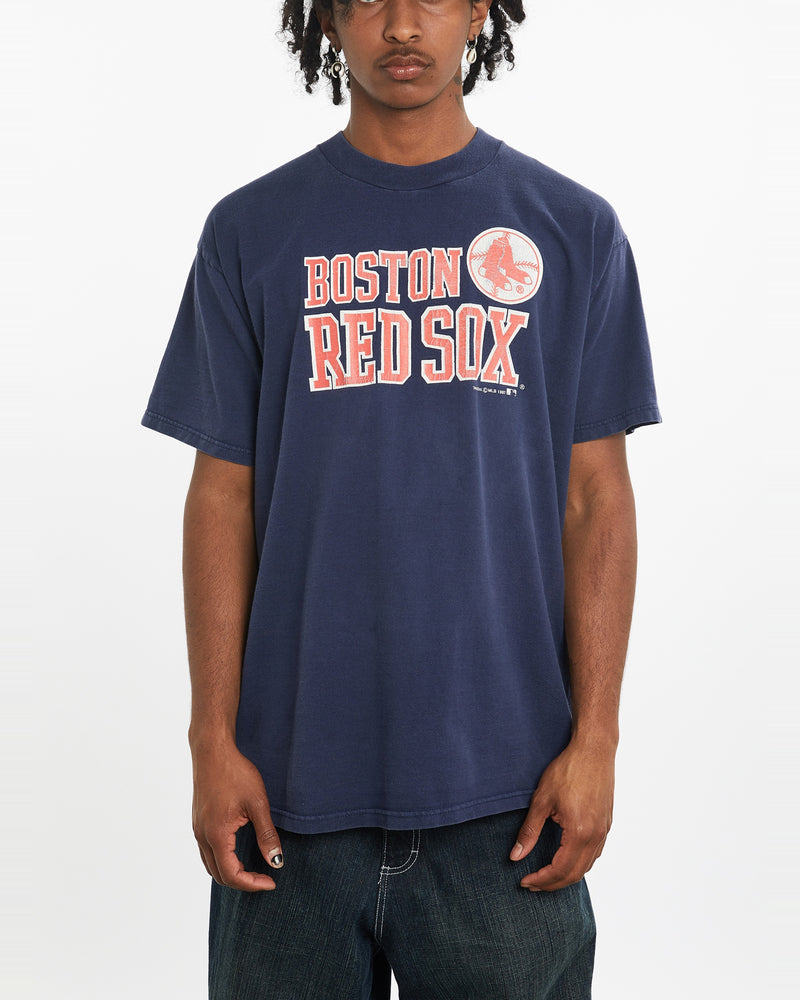 Vintage 1997 MLB Boston Red Sox Tee <br>L , The Real Deal , newtown, sydney, australia, thrift store, opshop, preloved, secondhand, sustainable, retro, antique, 70s, 80s, 90s, 2000s, 00s, fashion, clothing, streetwear, trendy, garment, style, boutique, store, shop, archive, sale, cheap, best, top