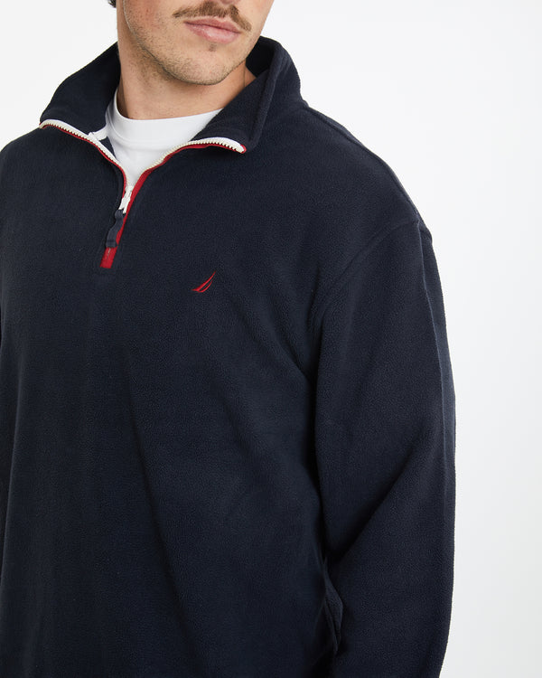 Vintage Nautica Quarter Zip Fleece Sweatshirt <br>XL