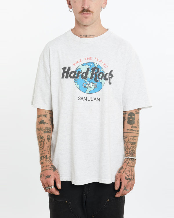 Vintage 90s Hard Rock Cafe 'Save The Planet' Tee <br>L , The Real Deal , newtown, sydney, australia, thrift store, opshop, preloved, secondhand, sustainable, retro, antique, 70s, 80s, 90s, 2000s, 00s, fashion, clothing, streetwear, trendy, garment, style, boutique, store, shop, archive, sale, cheap, best, top