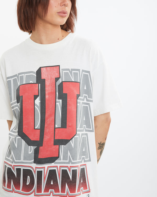 Vintage 90s University of Indiana Tee <br>M , The Real Deal , newtown, sydney, australia, thrift store, opshop, preloved, secondhand, sustainable, retro, antique, 70s, 80s, 90s, 2000s, 00s, fashion, clothing, streetwear, trendy, garment, style, boutique, store, shop, archive, sale, cheap, best, top