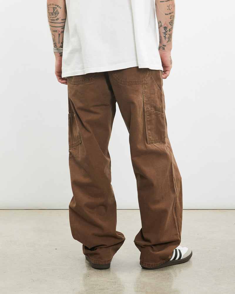 Vintage, Dickies, Carpenter, Pants, The Real Deal, size 31", colour Brown, newtown, sydney, australia, thrift store, opshop, preloved, secondhand, sustainable, retro, antique, 70s, 80s, 90s, 2000s, 00s, fashion, clothing, streetwear, trendy, garment, style, boutique, store, shop, archive, sale, cheap, best, top, Pants