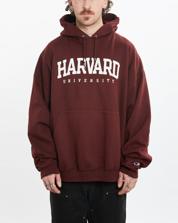 Vintage Champion Harvard University Hooded Sweatshirt <br>XL