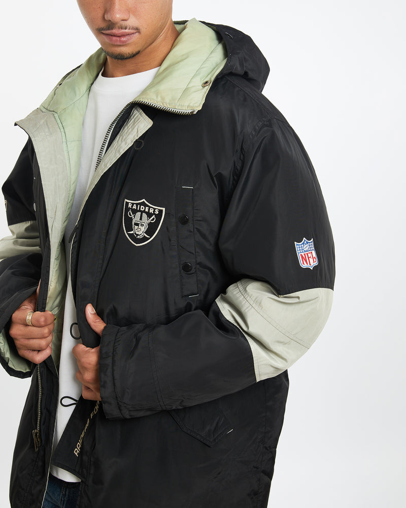 Vintage NFL Los Angeles Raiders Jacket <br>XXL , The Real Deal , newtown, sydney, australia, thrift store, opshop, preloved, secondhand, sustainable, retro, antique, 70s, 80s, 90s, 2000s, 00s, fashion, clothing, streetwear, trendy, garment, style, boutique, store, shop, archive, sale, cheap, best, top