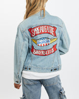 Vintage 90s Bikers Club Levi's Denim Jacket <br>XS , The Real Deal , newtown, sydney, australia, thrift store, opshop, preloved, secondhand, sustainable, retro, antique, 70s, 80s, 90s, 2000s, 00s, fashion, clothing, streetwear, trendy, garment, style, boutique, store, shop, archive, sale, cheap, best, top