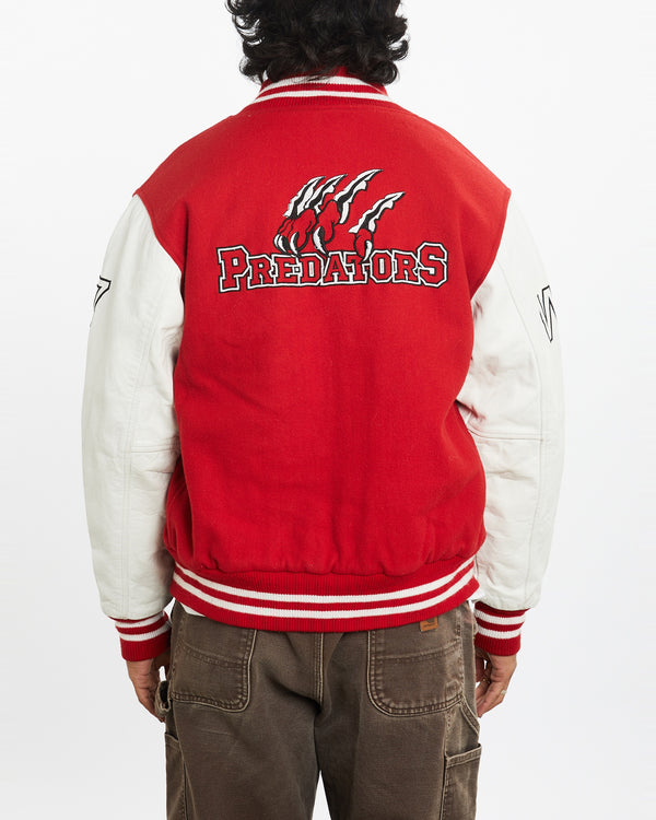 Vintage Orlando Predators Varsity Jacket <br>L , The Real Deal , newtown, sydney, australia, thrift store, opshop, preloved, secondhand, sustainable, retro, antique, 70s, 80s, 90s, 2000s, 00s, fashion, clothing, streetwear, trendy, garment, style, boutique, store, shop, archive, sale, cheap, best, top