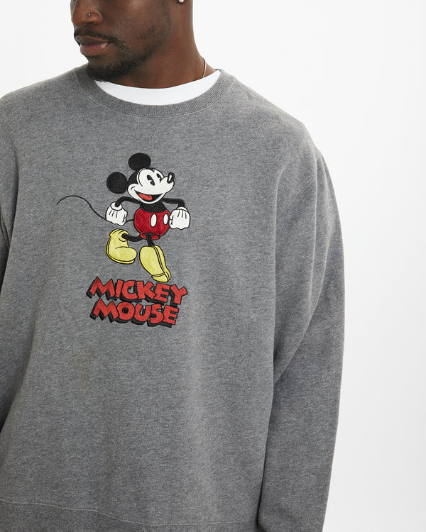 Vintage Disney Mickey Mouse Sweatshirt <br>L , The Real Deal , newtown, sydney, australia, thrift store, opshop, preloved, secondhand, sustainable, retro, antique, 70s, 80s, 90s, 2000s, 00s, fashion, clothing, streetwear, trendy, garment, style, boutique, store, shop, archive, sale, cheap, best, top