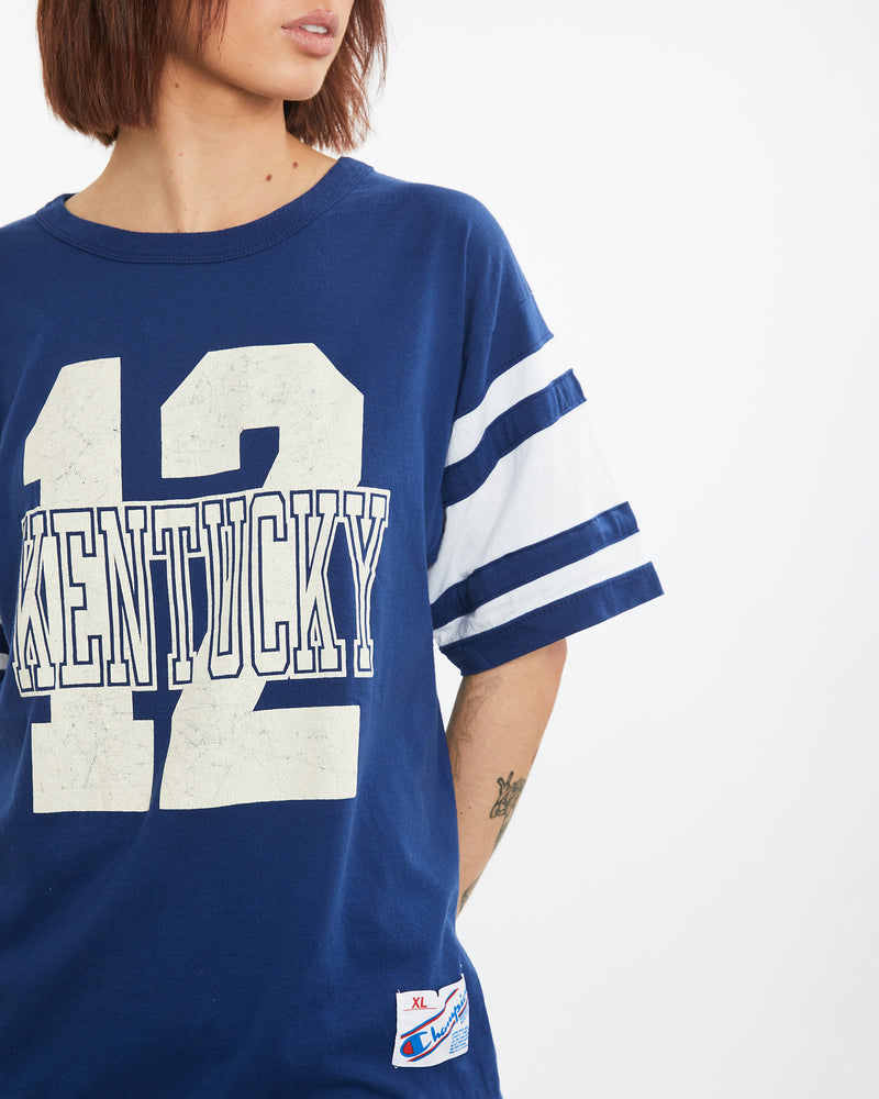 Vintage 80s Champion NCAA University of Kentucky Wildcats Jersey <br>L , The Real Deal , newtown, sydney, australia, thrift store, opshop, preloved, secondhand, sustainable, retro, antique, 70s, 80s, 90s, 2000s, 00s, fashion, clothing, streetwear, trendy, garment, style, boutique, store, shop, archive, sale, cheap, best, top