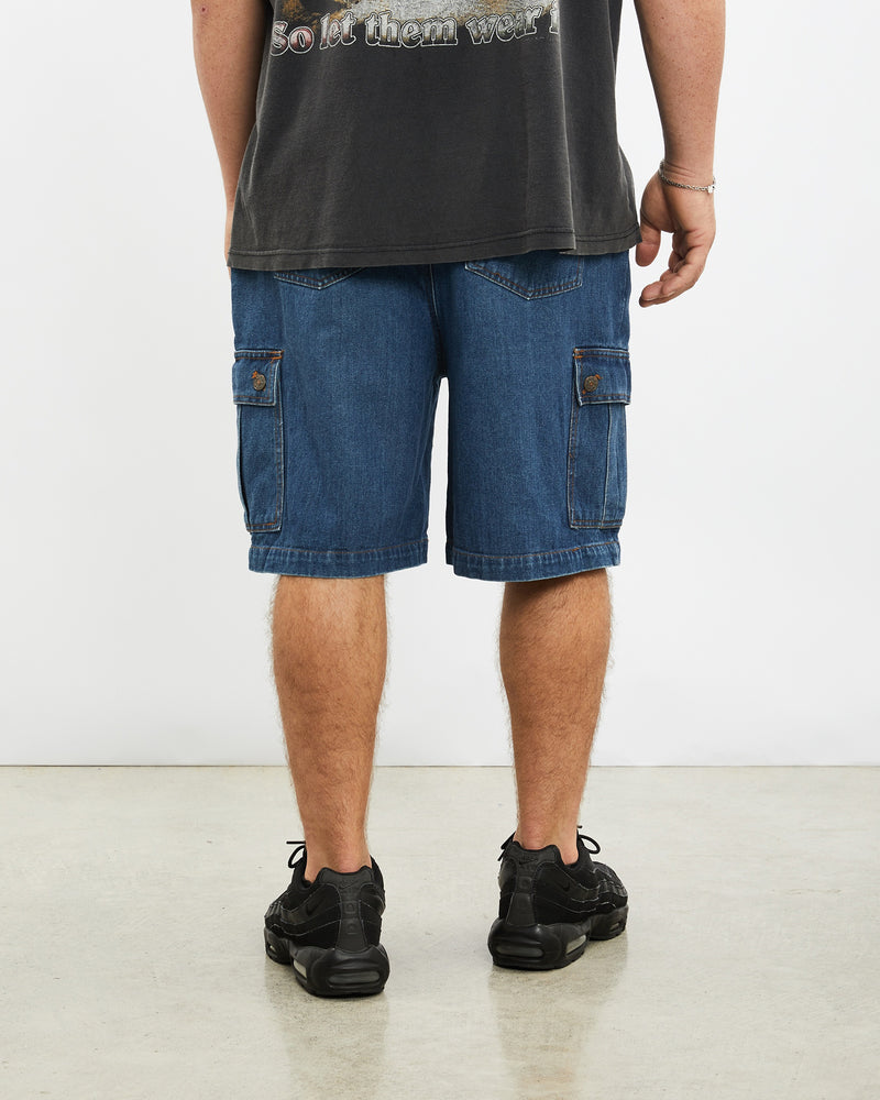 Vintage Run Arounds Denim Cargo Shorts <br>36" , The Real Deal , newtown, sydney, australia, thrift store, opshop, preloved, secondhand, sustainable, retro, antique, 70s, 80s, 90s, 2000s, 00s, fashion, clothing, streetwear, trendy, garment, style, boutique, store, shop, archive, sale, cheap, best, top