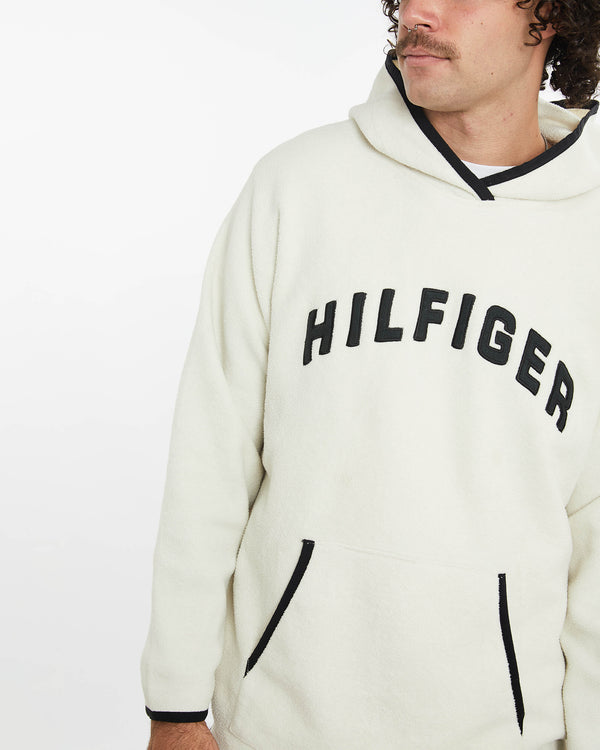 Vintage Tommy Hilfiger Hooded Fleece Sweatshirt <br>XL
