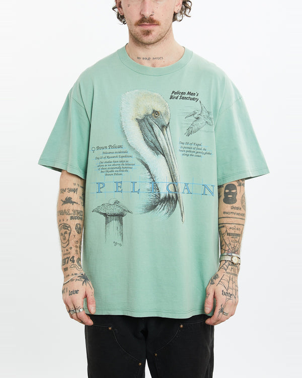 Vintage 90s Wildlife Pelican Tee <br>L