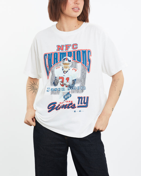 Vintage NFL New York Giants 'Jason Sehorn' Tee <br>M , The Real Deal , newtown, sydney, australia, thrift store, opshop, preloved, secondhand, sustainable, retro, antique, 70s, 80s, 90s, 2000s, 00s, fashion, clothing, streetwear, trendy, garment, style, boutique, store, shop, archive, sale, cheap, best, top