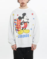 Vintage 90s Disney Mickey Mouse Sweatshirt <br>L , The Real Deal , newtown, sydney, australia, thrift store, opshop, preloved, secondhand, sustainable, retro, antique, 70s, 80s, 90s, 2000s, 00s, fashion, clothing, streetwear, trendy, garment, style, boutique, store, shop, archive, sale, cheap, best, top