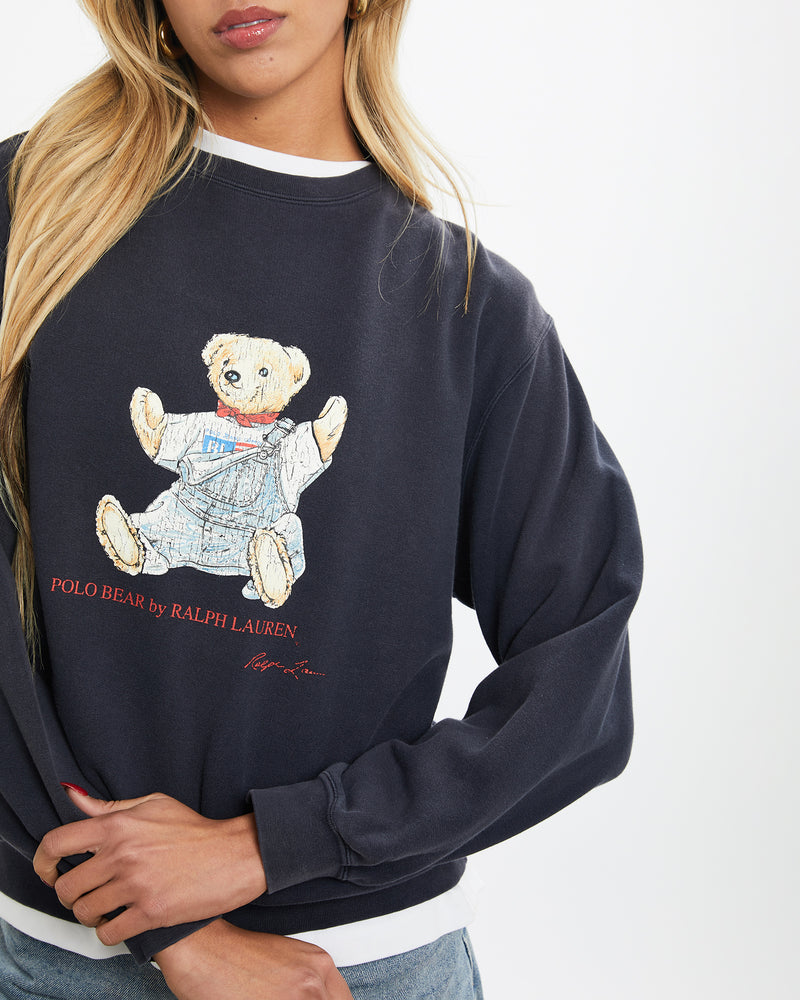 Vintage 90s Ralph Lauren Polo Bear Sweatshirt <br>XXS , The Real Deal , newtown, sydney, australia, thrift store, opshop, preloved, secondhand, sustainable, retro, antique, 70s, 80s, 90s, 2000s, 00s, fashion, clothing, streetwear, trendy, garment, style, boutique, store, shop, archive, sale, cheap, best, top