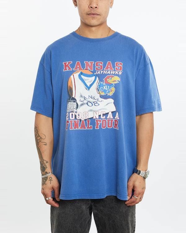 Vintage NCAA University of Kansas Jayhawks Tee <br>XL , The Real Deal , newtown, sydney, australia, thrift store, opshop, preloved, secondhand, sustainable, retro, antique, 70s, 80s, 90s, 2000s, 00s, fashion, clothing, streetwear, trendy, garment, style, boutique, store, shop, archive, sale, cheap, best, top