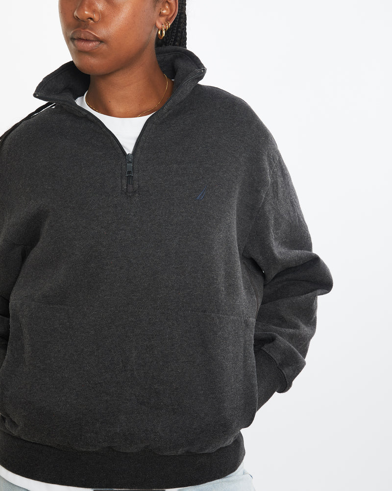 Vintage Nautica Quarter Zip Sweatshirt <br>M