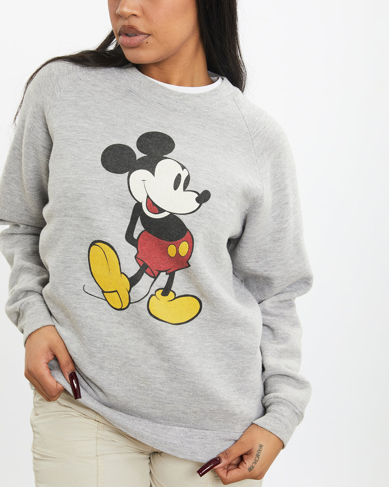 Vintage 80s Disney Mickey Mouse Sweatshirt <br>S , The Real Deal , newtown, sydney, australia, thrift store, opshop, preloved, secondhand, sustainable, retro, antique, 70s, 80s, 90s, 2000s, 00s, fashion, clothing, streetwear, trendy, garment, style, boutique, store, shop, archive, sale, cheap, best, top