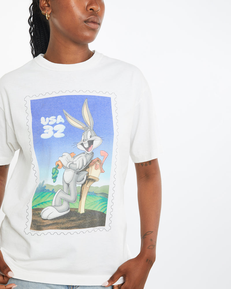 Vintage 1997 Bugs Bunny Looney Tunes Tee <br>M , The Real Deal , newtown, sydney, australia, thrift store, opshop, preloved, secondhand, sustainable, retro, antique, 70s, 80s, 90s, 2000s, 00s, fashion, clothing, streetwear, trendy, garment, style, boutique, store, shop, archive, sale, cheap, best, top