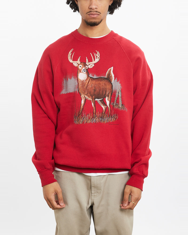 Vintage 1988 Deer Wildlife Sweatshirt <br>M