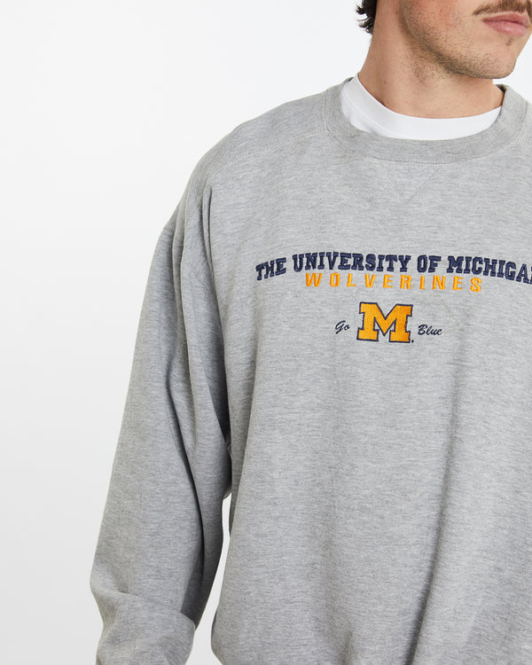 Vintage NCAA University of Michigan Wolverines Sweatshirt <br>XL , The Real Deal , newtown, sydney, australia, thrift store, opshop, preloved, secondhand, sustainable, retro, antique, 70s, 80s, 90s, 2000s, 00s, fashion, clothing, streetwear, trendy, garment, style, boutique, store, shop, archive, sale, cheap, best, top