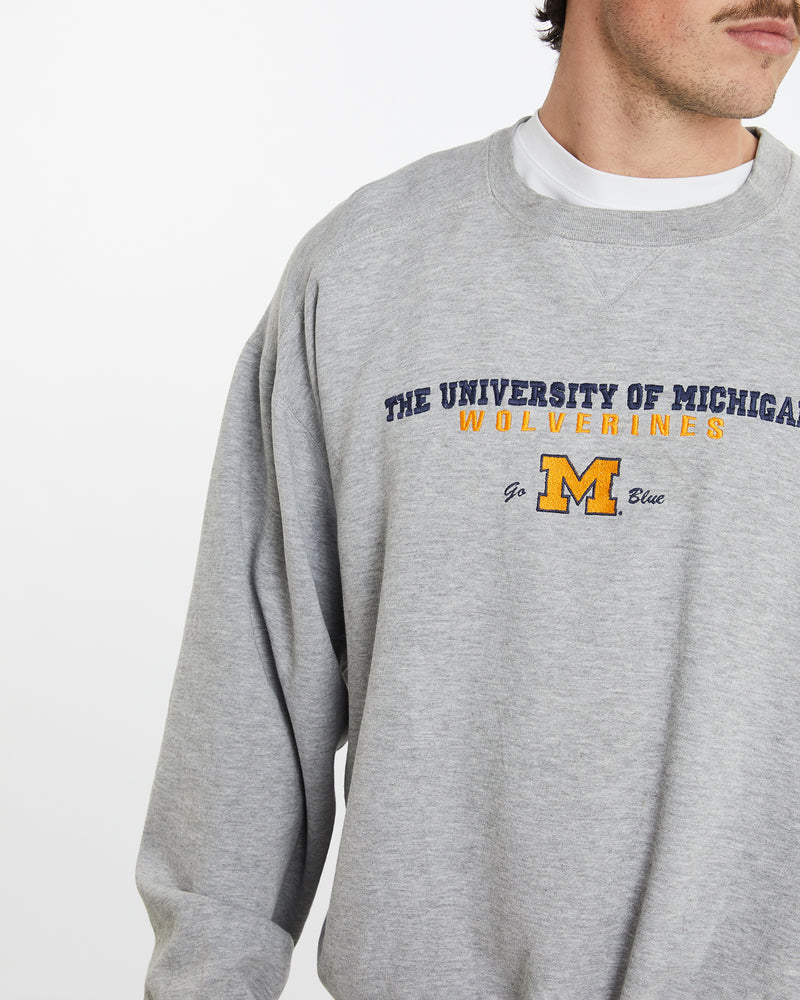 Vintage NCAA University of Michigan Wolverines Sweatshirt <br>XL , The Real Deal , newtown, sydney, australia, thrift store, opshop, preloved, secondhand, sustainable, retro, antique, 70s, 80s, 90s, 2000s, 00s, fashion, clothing, streetwear, trendy, garment, style, boutique, store, shop, archive, sale, cheap, best, top