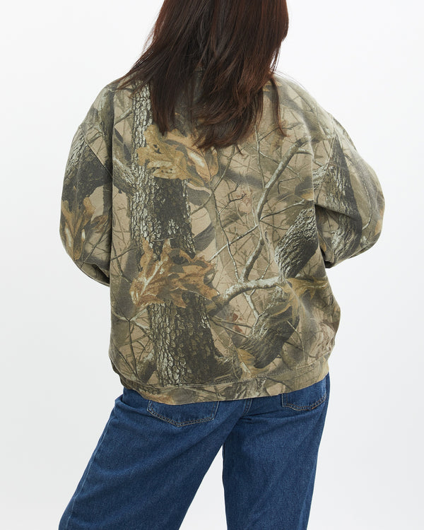 Vintage 90s Realtree Camo Sweatshirt <br>S , The Real Deal , newtown, sydney, australia, thrift store, opshop, preloved, secondhand, sustainable, retro, antique, 70s, 80s, 90s, 2000s, 00s, fashion, clothing, streetwear, trendy, garment, style, boutique, store, shop, archive, sale, cheap, best, top