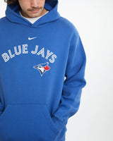 Vintage Nike MLB Toronto Blue Jays Hooded Sweatshirt <br>XL , The Real Deal , newtown, sydney, australia, thrift store, opshop, preloved, secondhand, sustainable, retro, antique, 70s, 80s, 90s, 2000s, 00s, fashion, clothing, streetwear, trendy, garment, style, boutique, store, shop, archive, sale, cheap, best, top