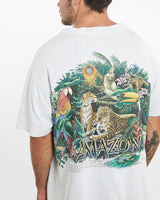 Vintage, 90s, Amazon, Wildlife, Tee, The Real Deal, size large, colour Grey, newtown, sydney, australia, thrift store, opshop, preloved, secondhand, sustainable, retro, antique, 70s, 80s, 90s, 2000s, 00s, fashion, clothing, streetwear, trendy, garment, style, boutique, store, shop, archive, sale, cheap, best, top, T-Shirts