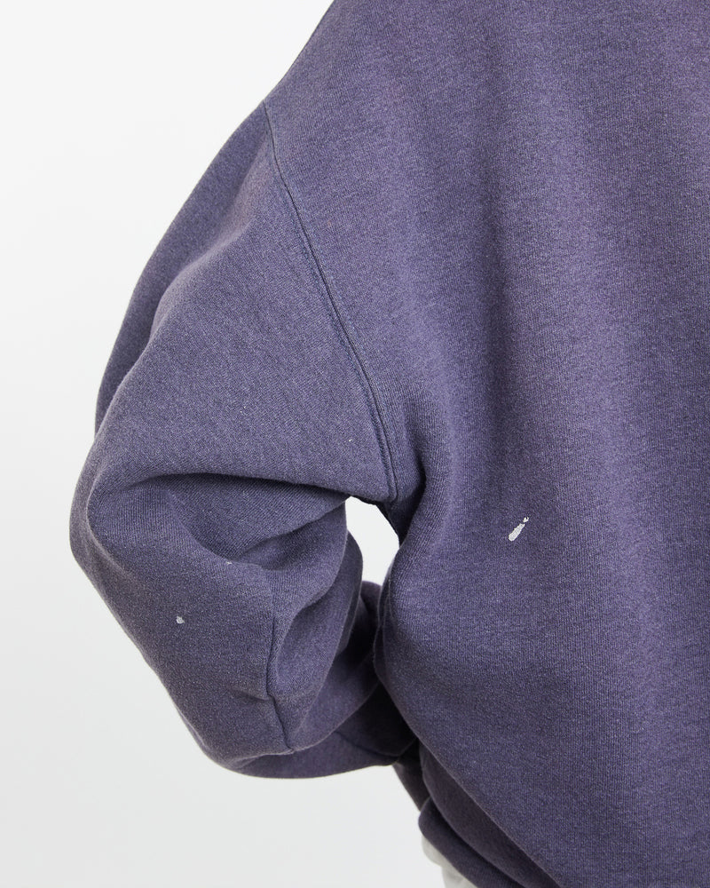 Vintage 90s Russell Athletic Quarter Zip Sweatshirt <br>S