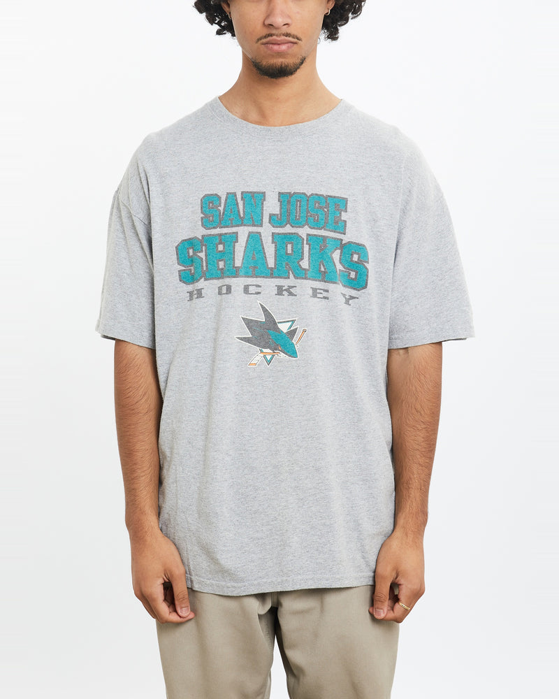 Vintage NHL San Jose Sharks Tee <br>M , The Real Deal , newtown, sydney, australia, thrift store, opshop, preloved, secondhand, sustainable, retro, antique, 70s, 80s, 90s, 2000s, 00s, fashion, clothing, streetwear, trendy, garment, style, boutique, store, shop, archive, sale, cheap, best, top