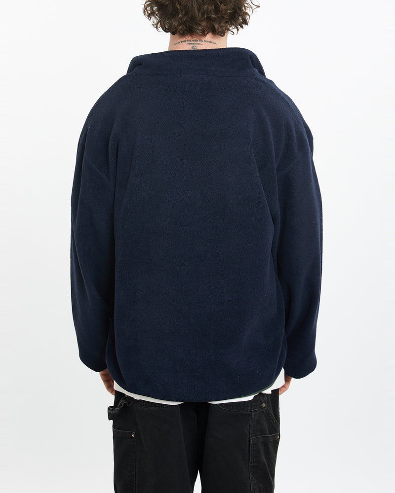 Vintage Nautica Quarter Zip Fleece Sweatshirt <br>L