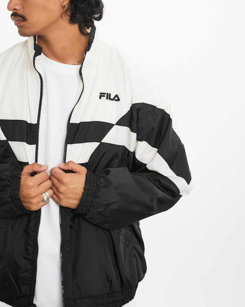 Vintage 90s Fila Windbreaker Jacket <br>L , The Real Deal , newtown, sydney, australia, thrift store, opshop, preloved, secondhand, sustainable, retro, antique, 70s, 80s, 90s, 2000s, 00s, fashion, clothing, streetwear, trendy, garment, style, boutique, store, shop, archive, sale, cheap, best, top