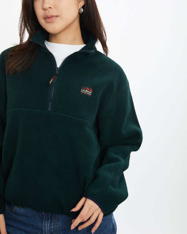 90s L.L.Bean Quarter Zip Fleece Sweatshirt <br>XS