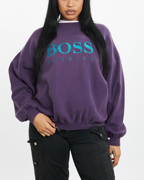 Vintage 90s Hugo Boss Sweatshirt <br>S , The Real Deal , newtown, sydney, australia, thrift store, opshop, preloved, secondhand, sustainable, retro, antique, 70s, 80s, 90s, 2000s, 00s, fashion, clothing, streetwear, trendy, garment, style, boutique, store, shop, archive, sale, cheap, best, top