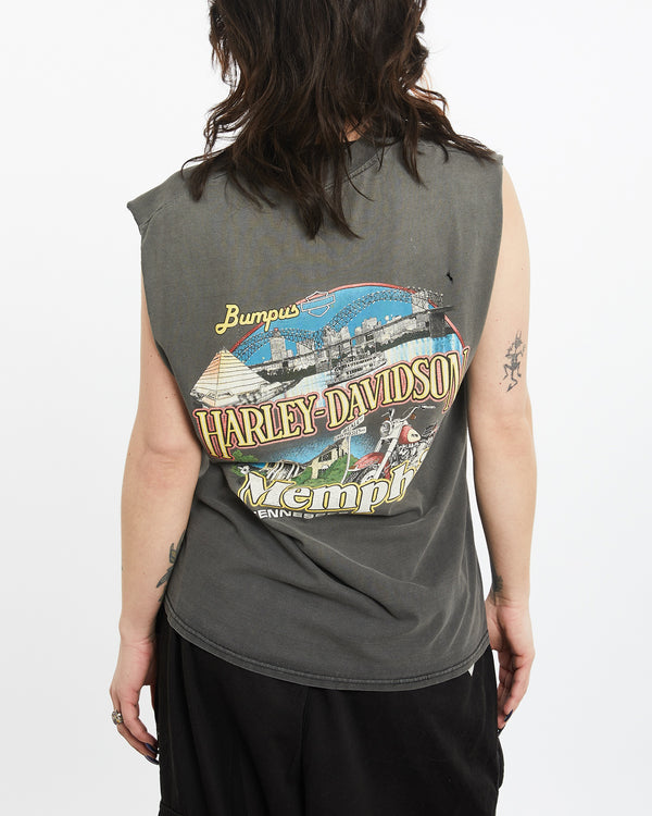 Vintage 90s Harley Davidson Tank <br>M , The Real Deal , newtown, sydney, australia, thrift store, opshop, preloved, secondhand, sustainable, retro, antique, 70s, 80s, 90s, 2000s, 00s, fashion, clothing, streetwear, trendy, garment, style, boutique, store, shop, archive, sale, cheap, best, top