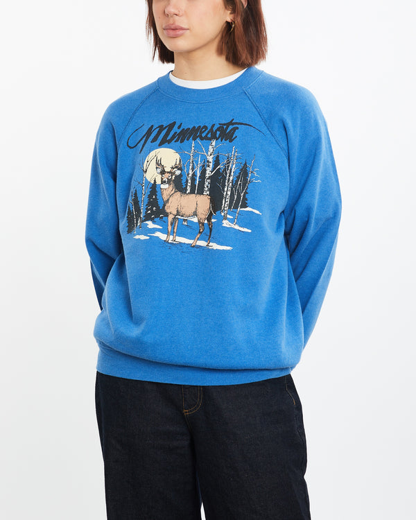 Vintage 80s Minnesota Wildlife Sweatshirt <br>M